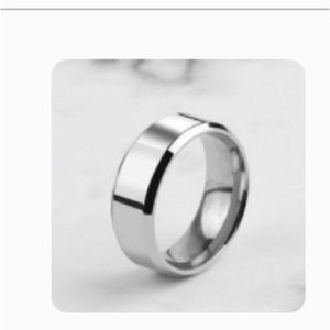 Stainless Steel Men Silver wedding Band Size 10